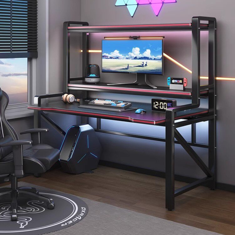 Esports Gaming School - 自宅学生用パソコンデスク寮eスポーツゲームシンプル寝室学習机オフィスライティングロングゲーミングデスク家庭用家具