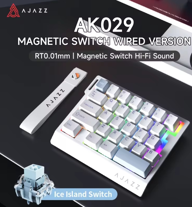 Esports Pc Gaming - AK029 有線片手ゲーミングキーボード HE 磁気スイッチ 29 キー