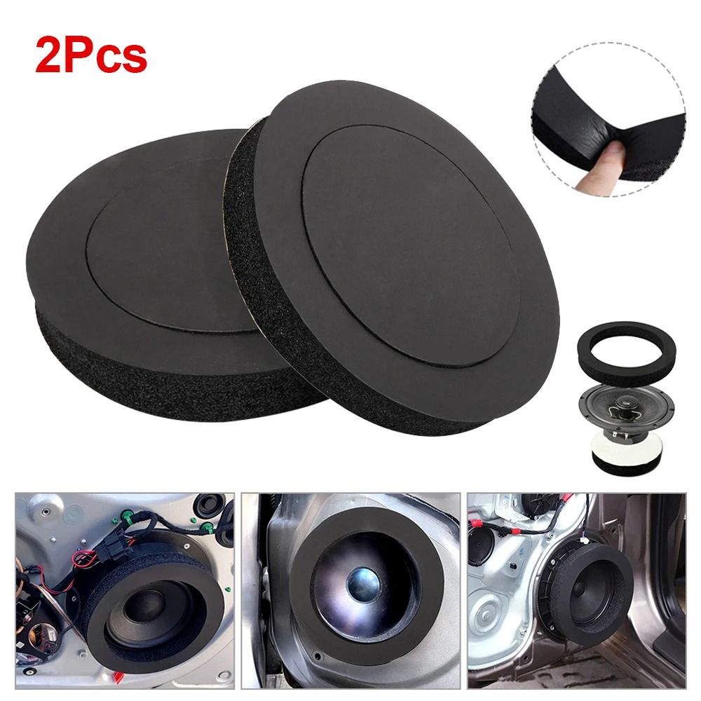 Sound Dampening Foam - 1/2 個 6.5 インチサイズの車のスピーカーフォームリング 19.5 センチメートル直径