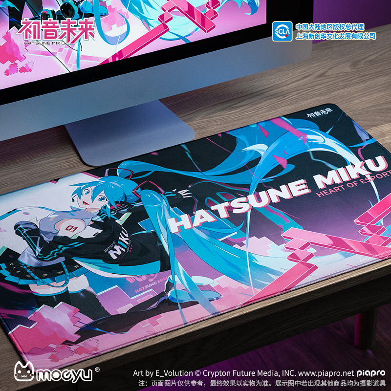 Esports Gaming Free Fire - 初音ミクハートオブシリーズ大型マウスパッド,デスクトップ,ゲーム,ゲーマー,キーボード,ギフト,70x40cm
