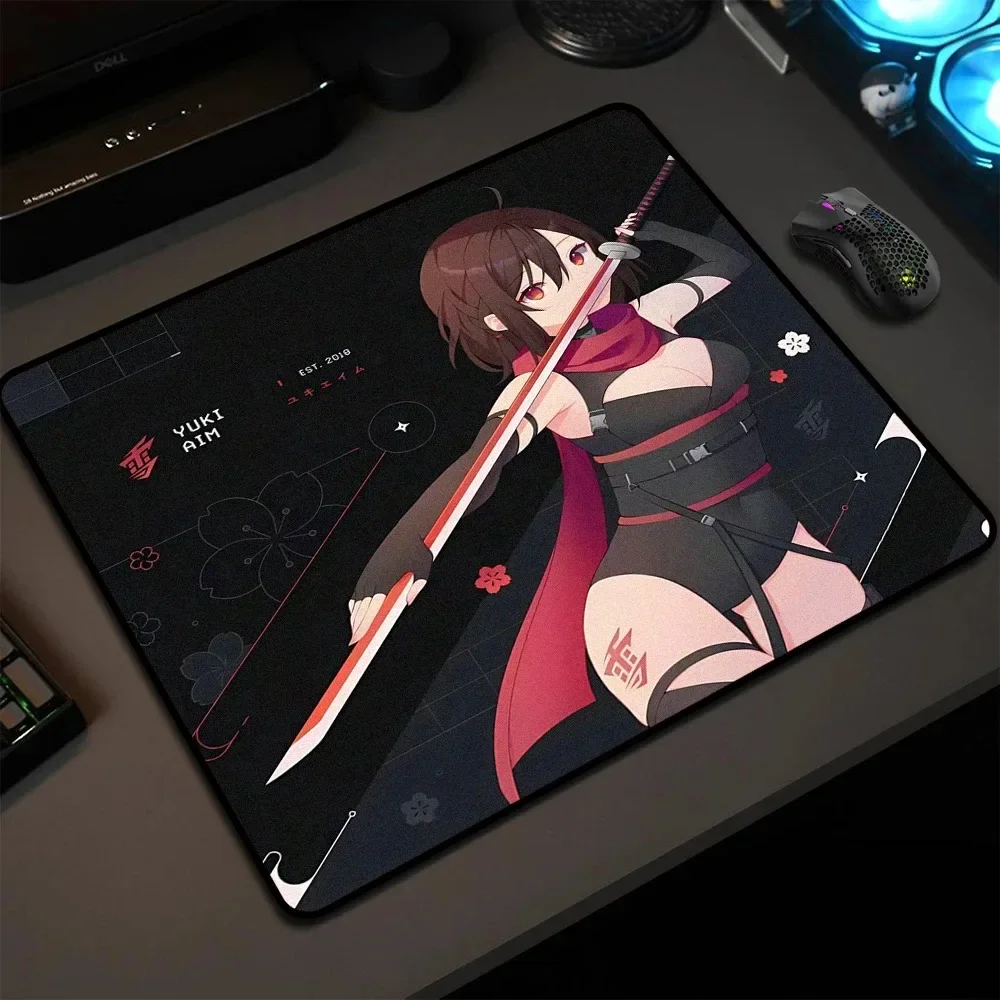 Esports Gaming Maus - プロのゲーミングマウスパッド,Yuki aimプレミアムマウスパッド,eスポーツマット,デスクマット,45x40cm
