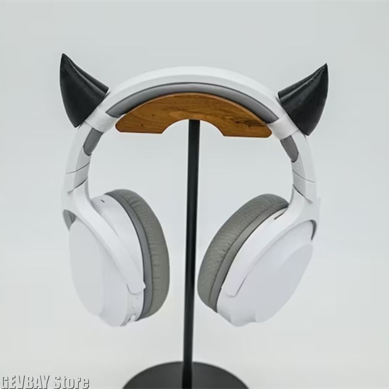 Esports Gaming Headphones - 悪魔の角、ヘッドセット用、ライブストリーミング小道具、サキュバス、サタン、コスプレ、魔女、ゴス、ゲーミング、ゲーマー、ギフト、パーティー小道具