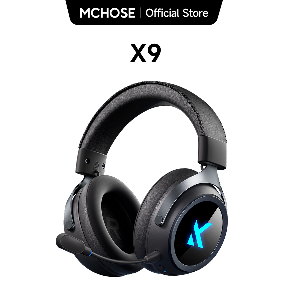 Esports Gaming Remote - MCHOSE X9 ワイヤレスゲーミングヘッドセット 7.1 サラウンドサウンドノイズキャンセリングマイク低 15ms