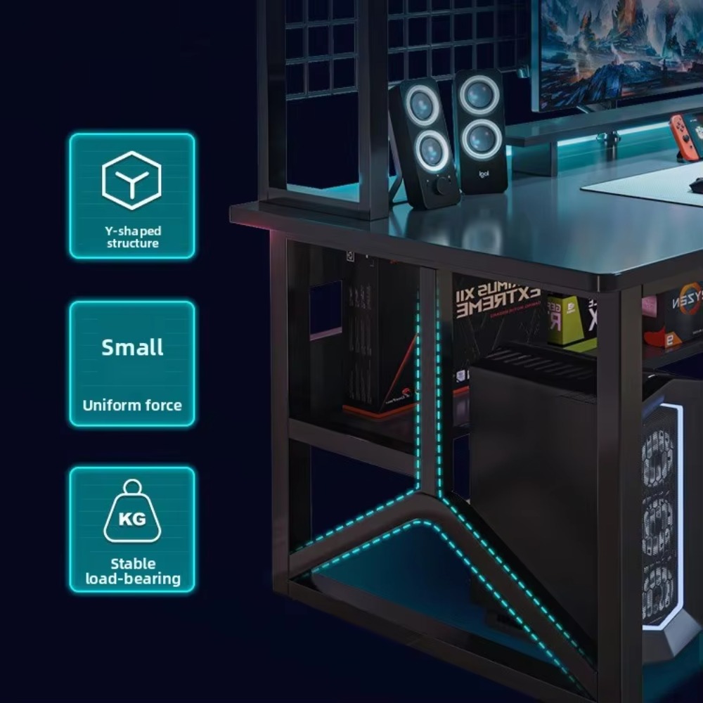 モダンで耐久性のあるメタル+MDF製eスポーツゲーミングデス - Esports Gaming School のレビューと価格