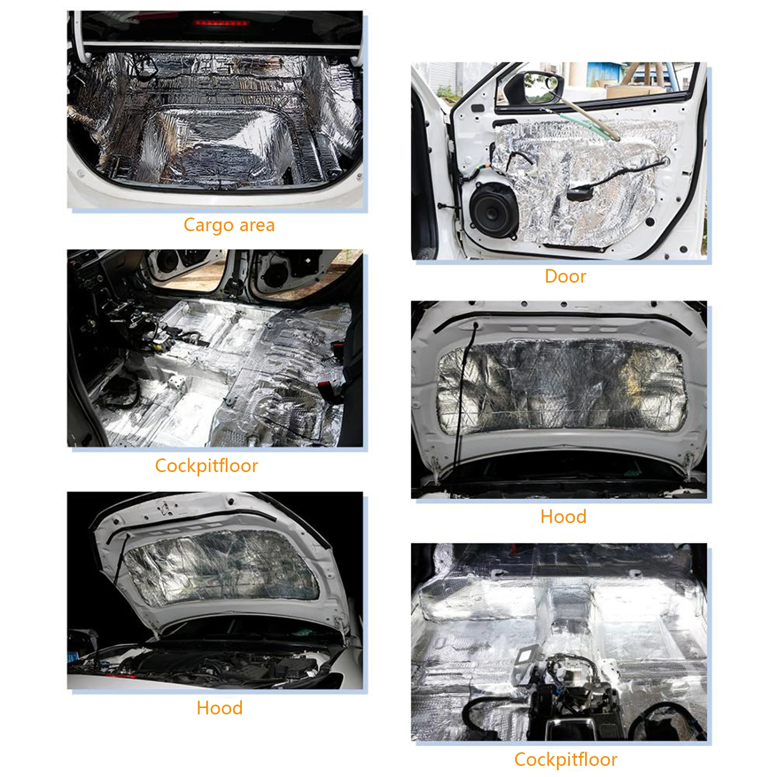 5/10mm 車用防音マット 断熱・遮音マット フード用密閉 - Sound Dampening Foam のレビューと価格