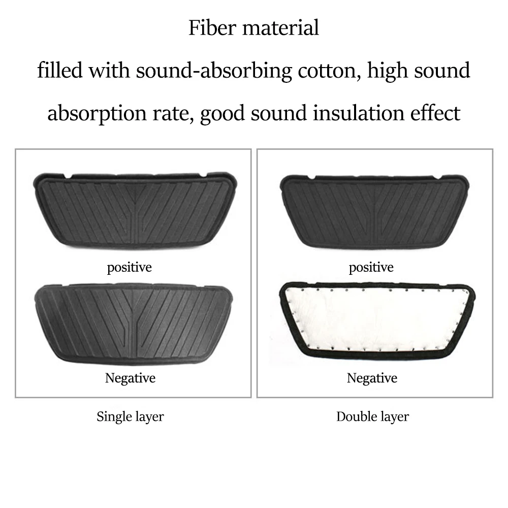 テスラモデル Y フロントエンジンフードノイズ低減マット防音 - Sound Dampening Foam のレビューと価格