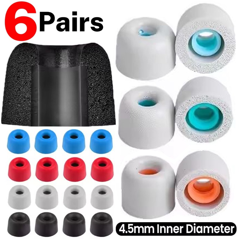 6/1 ペアソフト低反発イヤフォンイヤーチップワイヤレスヘッ - Sound Dampening Foam のレビューと価格