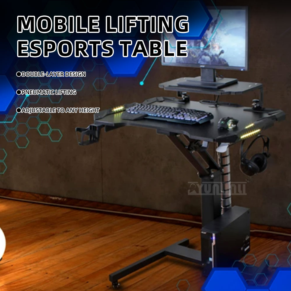 eスポーツ用昇降テーブル、ゲーミングテーブル、学習机、調整可 - Esports Gaming School のレビューと価格