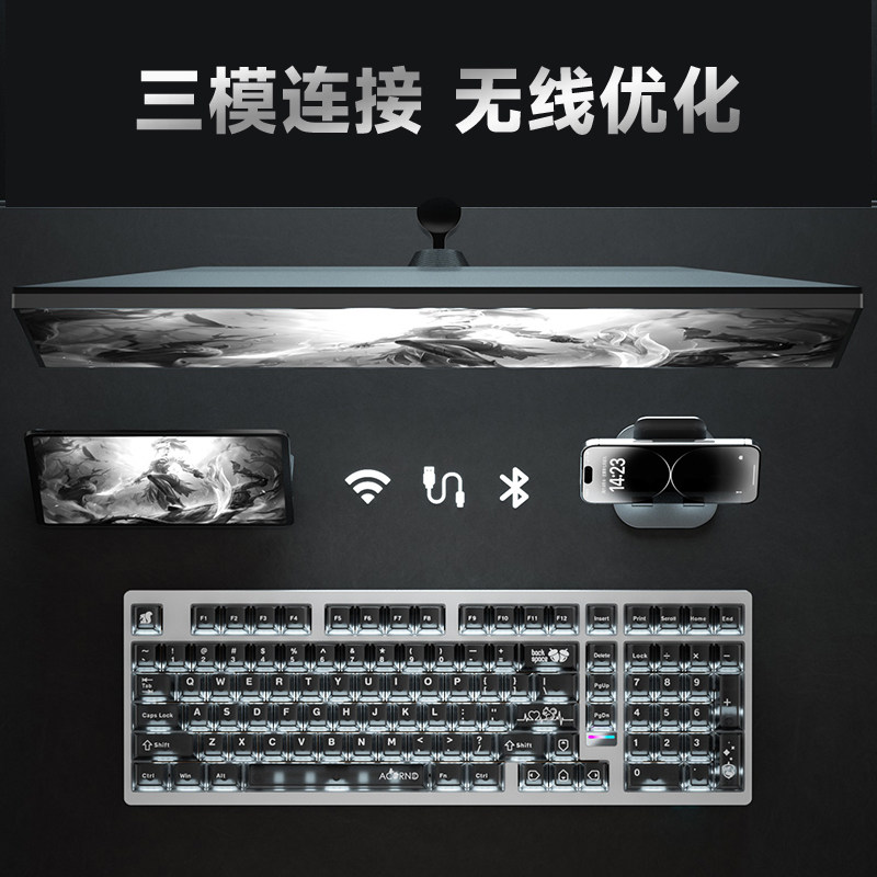 Weika Max102 アルミケースワイヤレスメカニカルキ - Esports Pc Gaming のレビューと価格