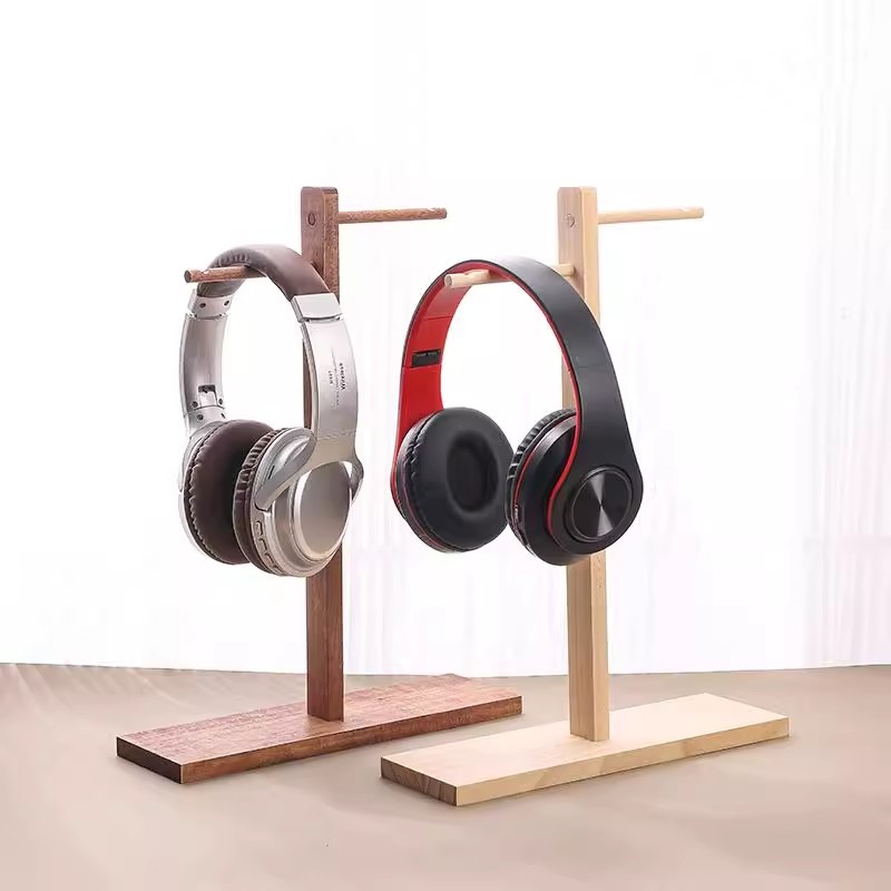 木製ヘッドフォンスタンドイヤホンディスプレイラックハンガーブ - Esports Gaming Headphones のレビューと価格