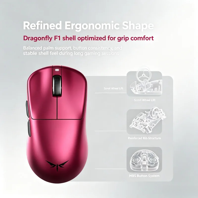 VGN Dragonfly F1 V5 ワイヤレスゲーミング - Esports Pc Gaming のレビューと価格