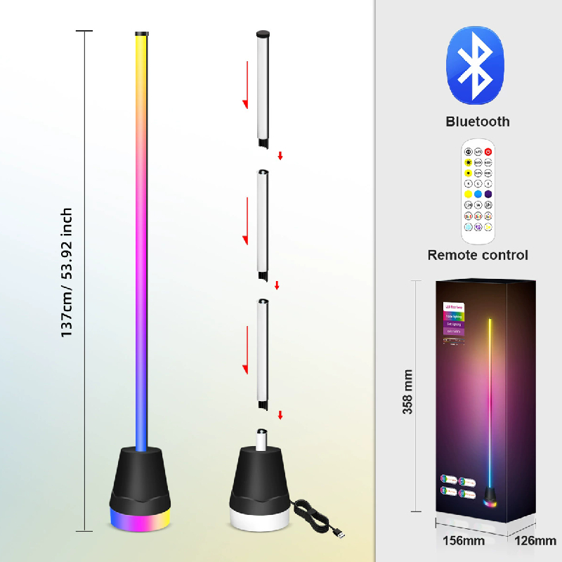 2026 RGBフロアランプ Bluetooth LEDスタ - Esports Gaming Remote のレビューと価格
