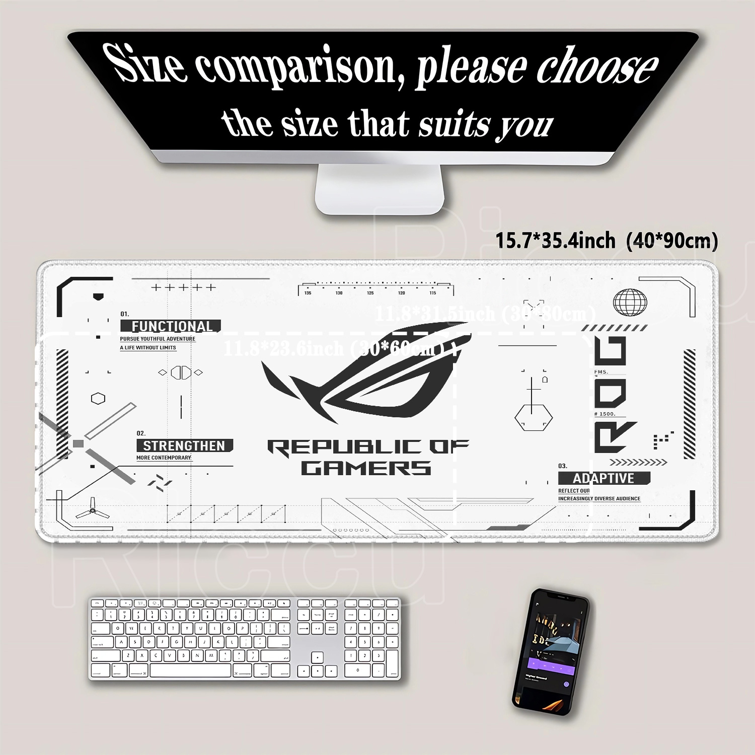 R-ROG 大型ゲーミングマウスパッド A-ASUS PC  - Esports Gaming Table のレビューと価格