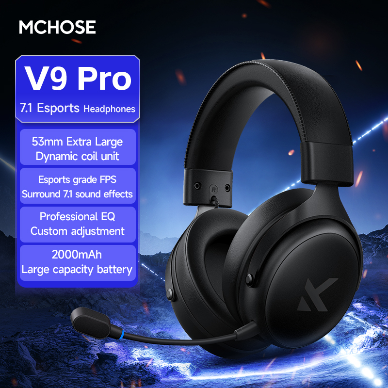 MCHOSE V9 Pro ヘッドセット マイク付き 3モー - Esports Gaming Headphones のレビューと価格
