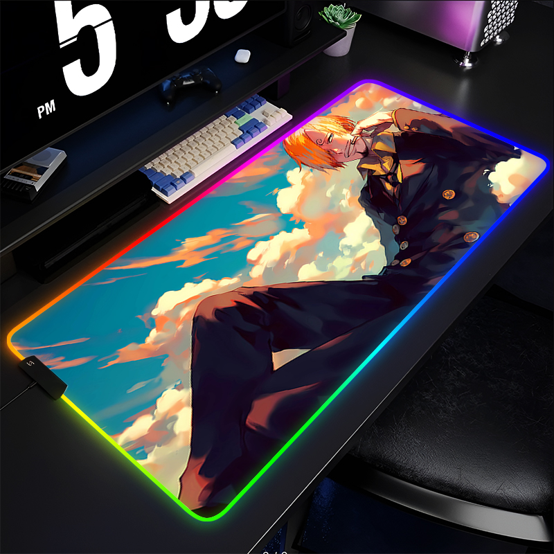 RGB アニメマウスパッドワンピースサンジプロフェッショナル - Esports Pc Gaming のレビューと価格